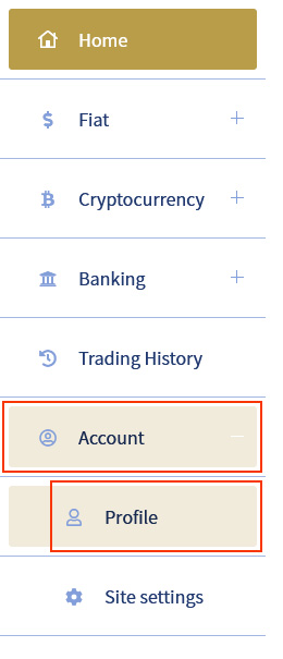 image: Access your Account Profile page