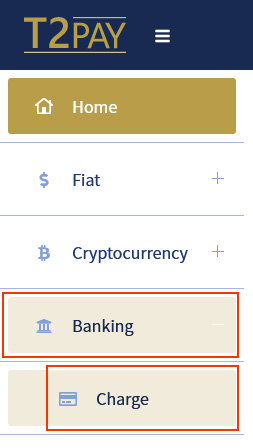 image: Access the [Banking・Charging] page