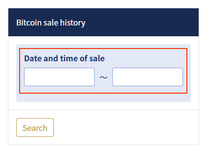 image: bitcoin・Check Selling History 2・specify period