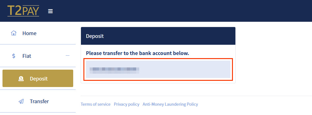 image: Confirmation of bank account number
