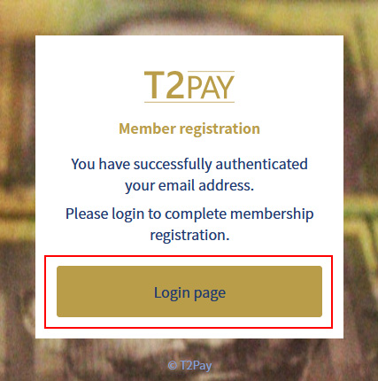 image: Enter the T2PAY login page 1