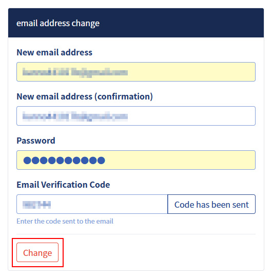 image: Request for 'Change email address' 1